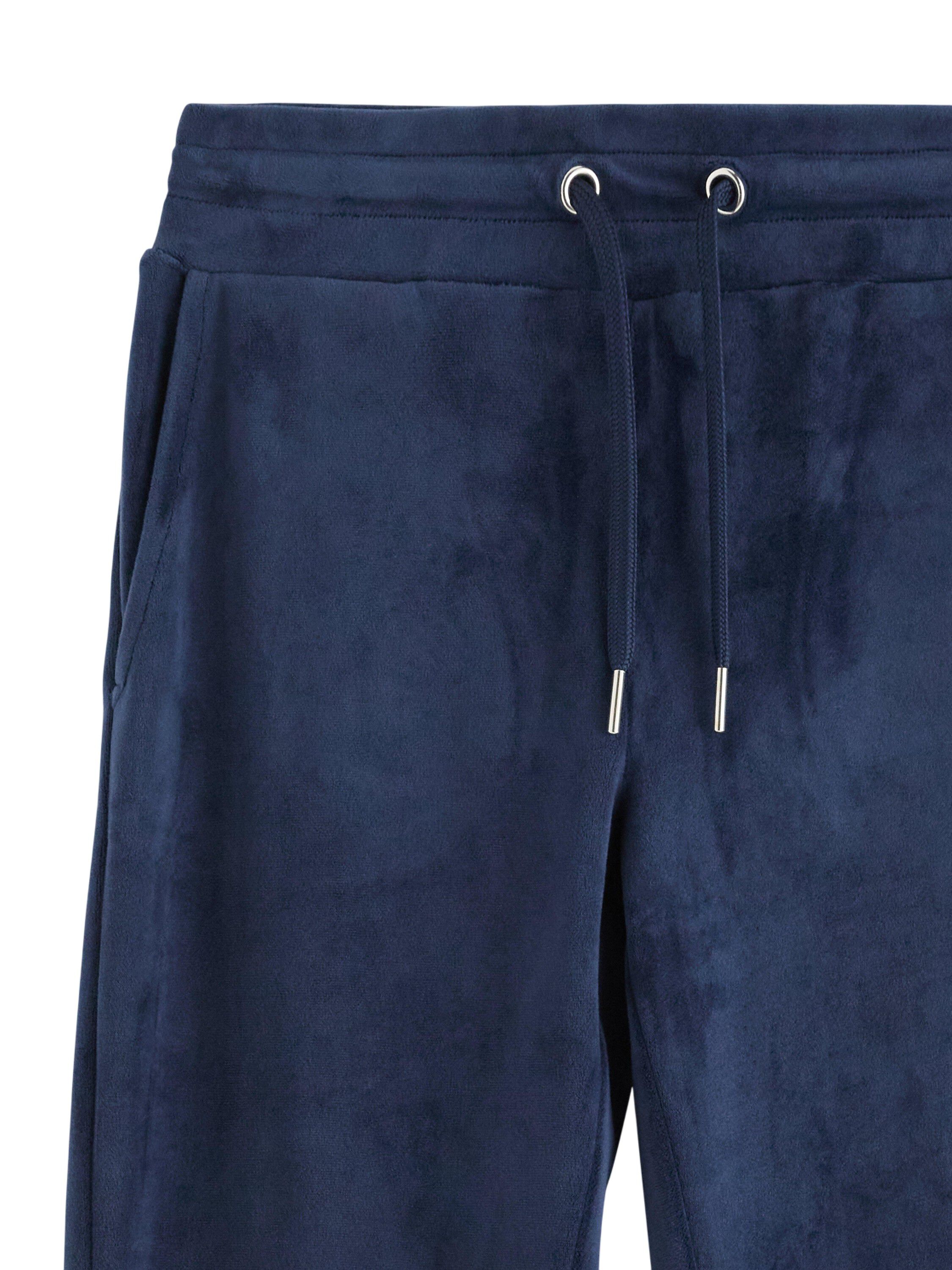 Soft jersey trousers in velour with