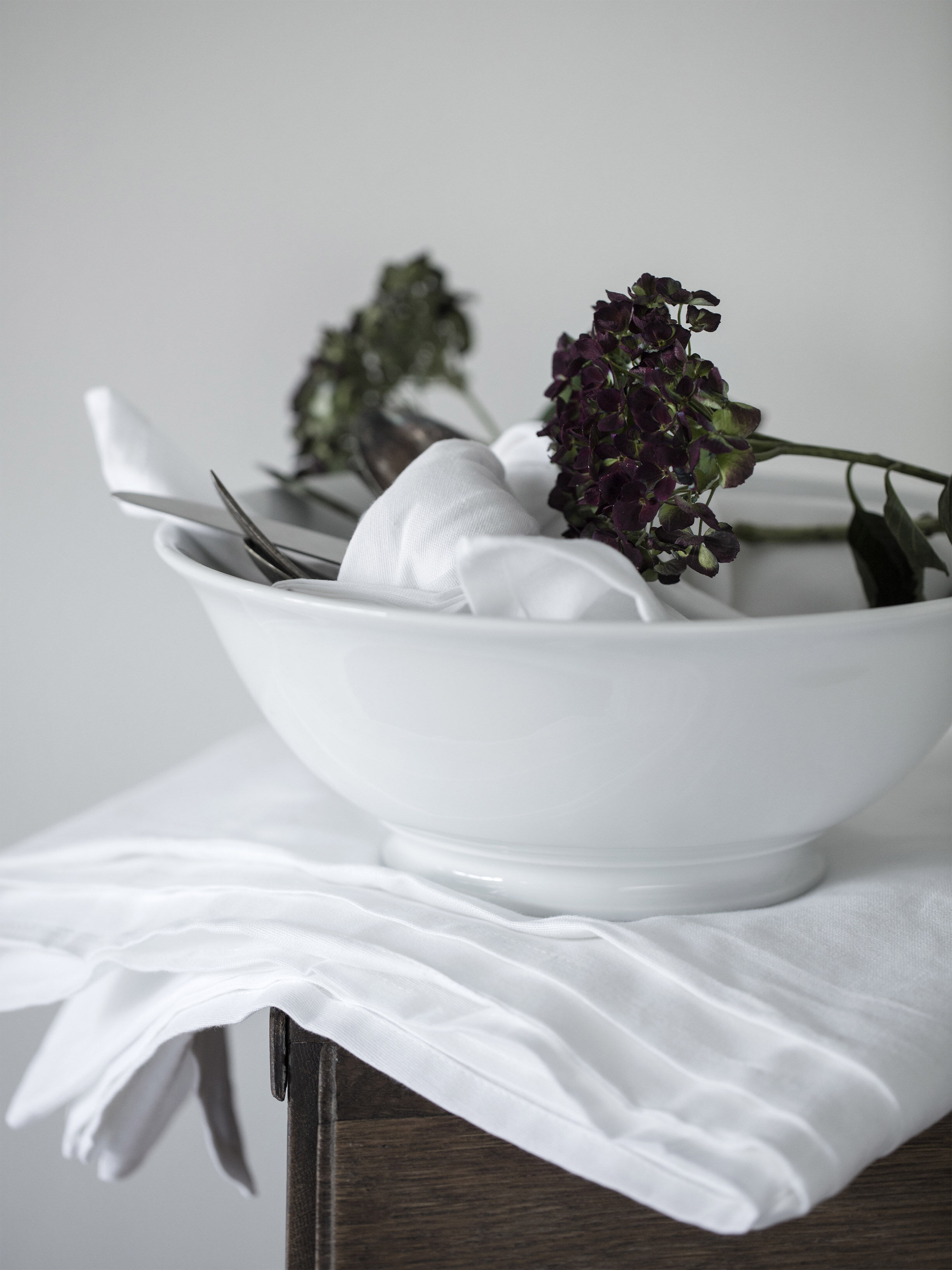 "Duk 270 x 140 cm Hvit 100% ny bomull"