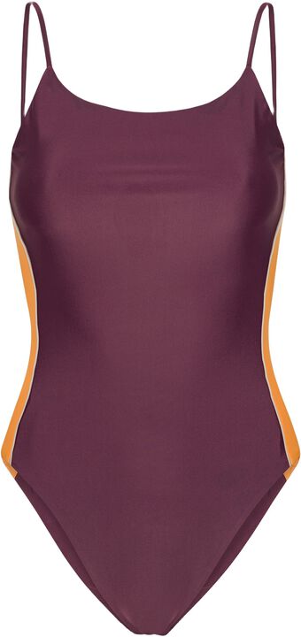 Penida Colorblock badedragt - Deep/Flame