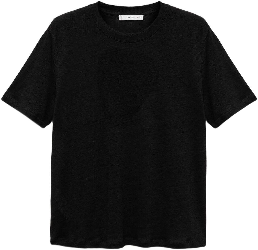 Short-sleeved linen t-shirt