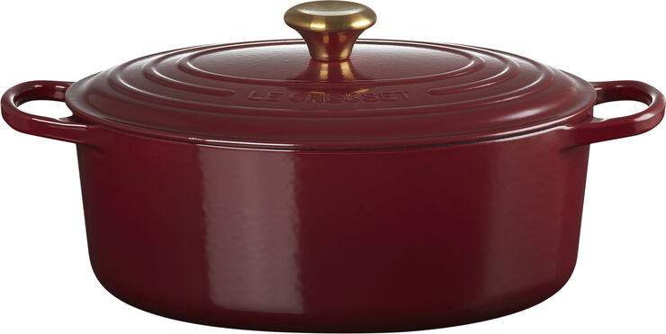 Oval støbejernsgryde 6,3 L Garnet