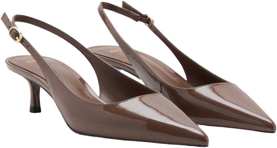 Kitten-heel pointed shoes