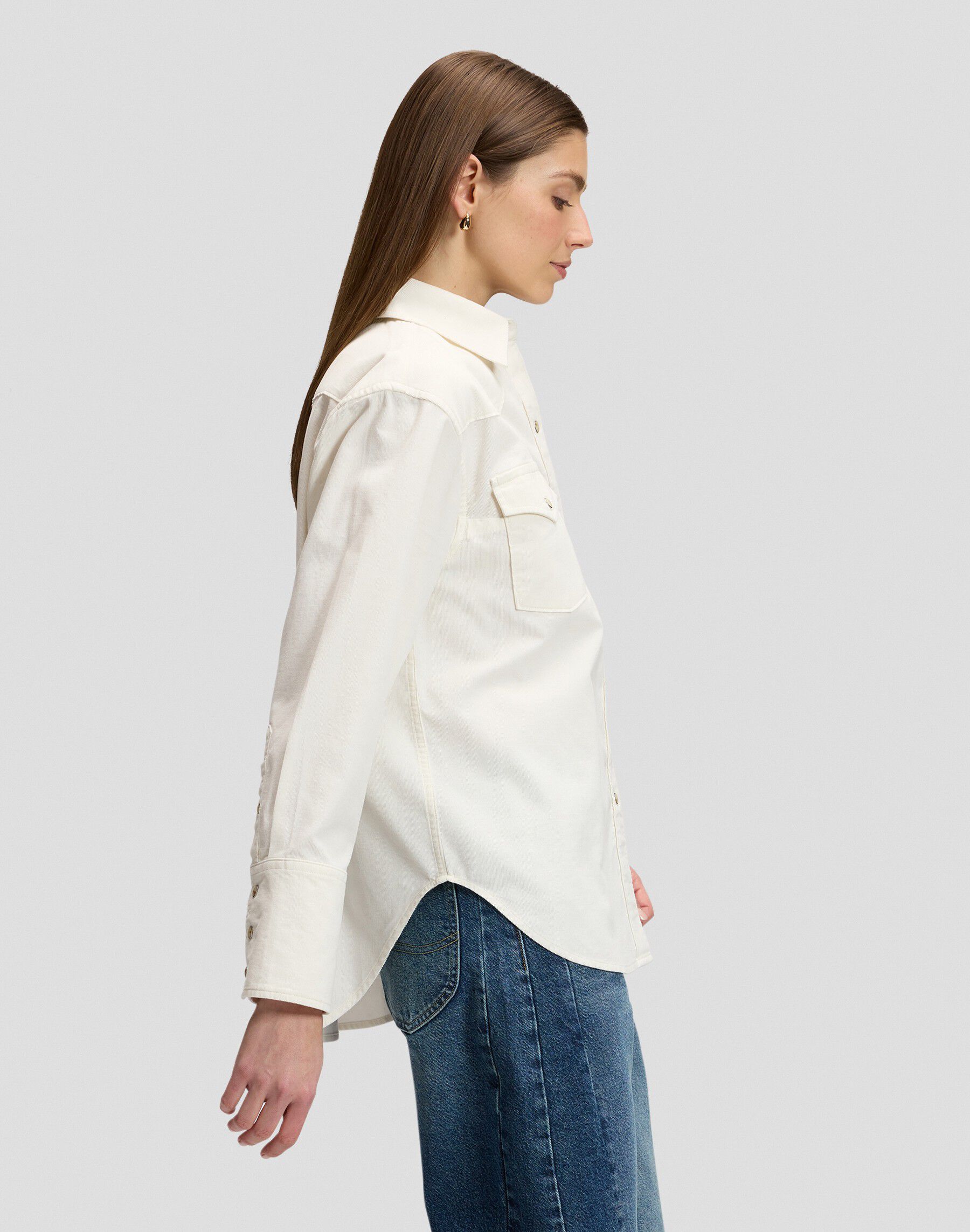 ESSENTIAL_WESTERN_SHIRT ECRU