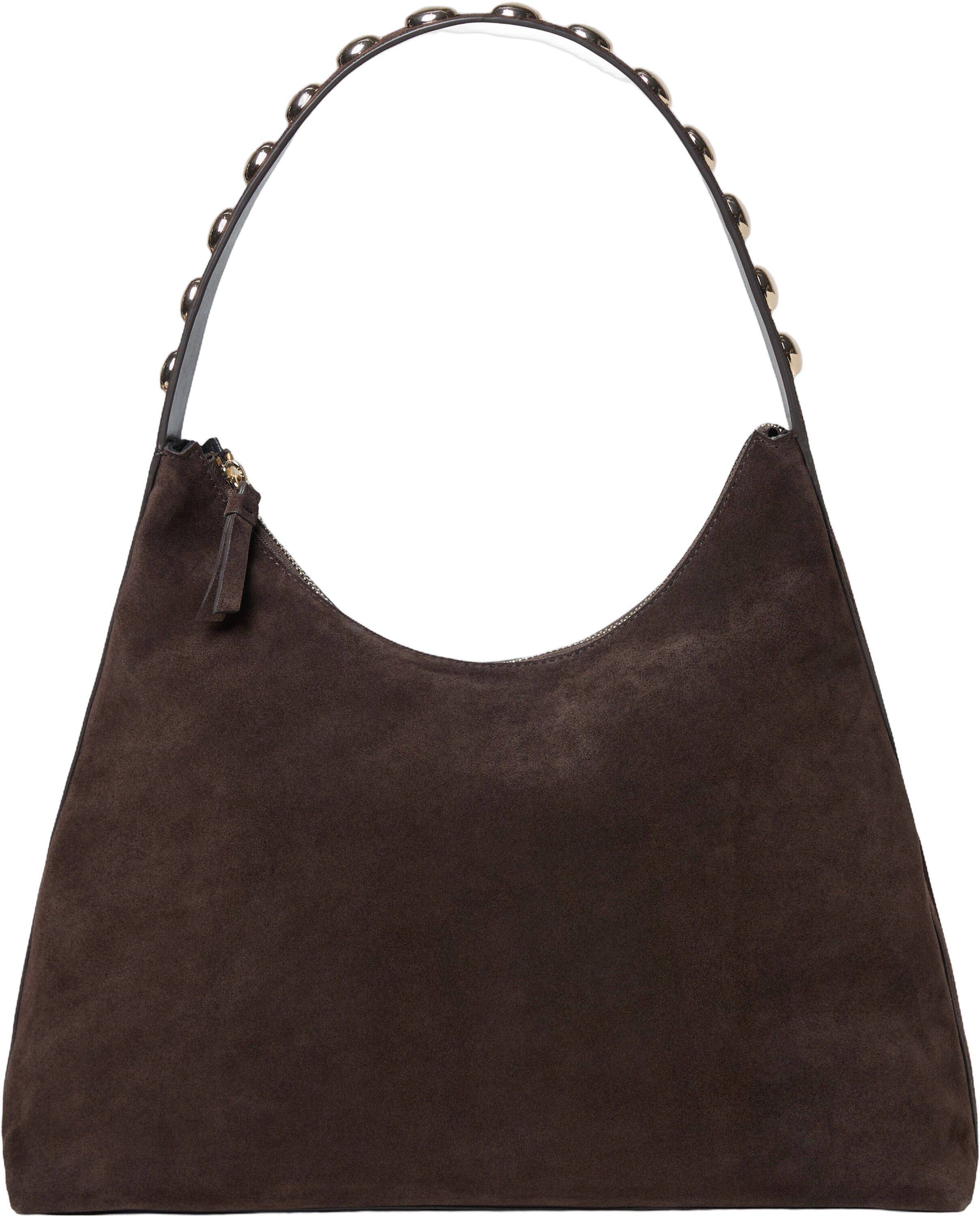 STASSIE STUDDED SLOUCHY SHOULDER BAG