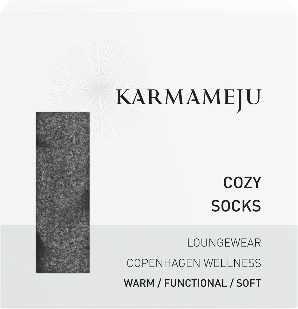 COZY fleece sokker, Koksgr&aring;