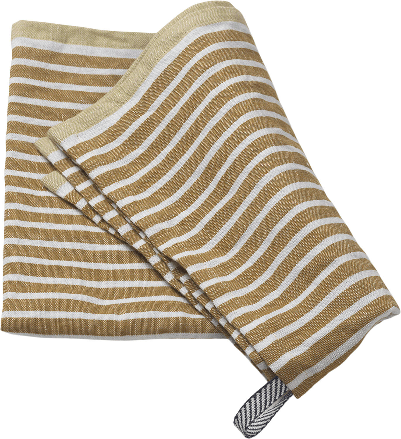 Hale Tea Towel - Golden Brown/Silver Fern