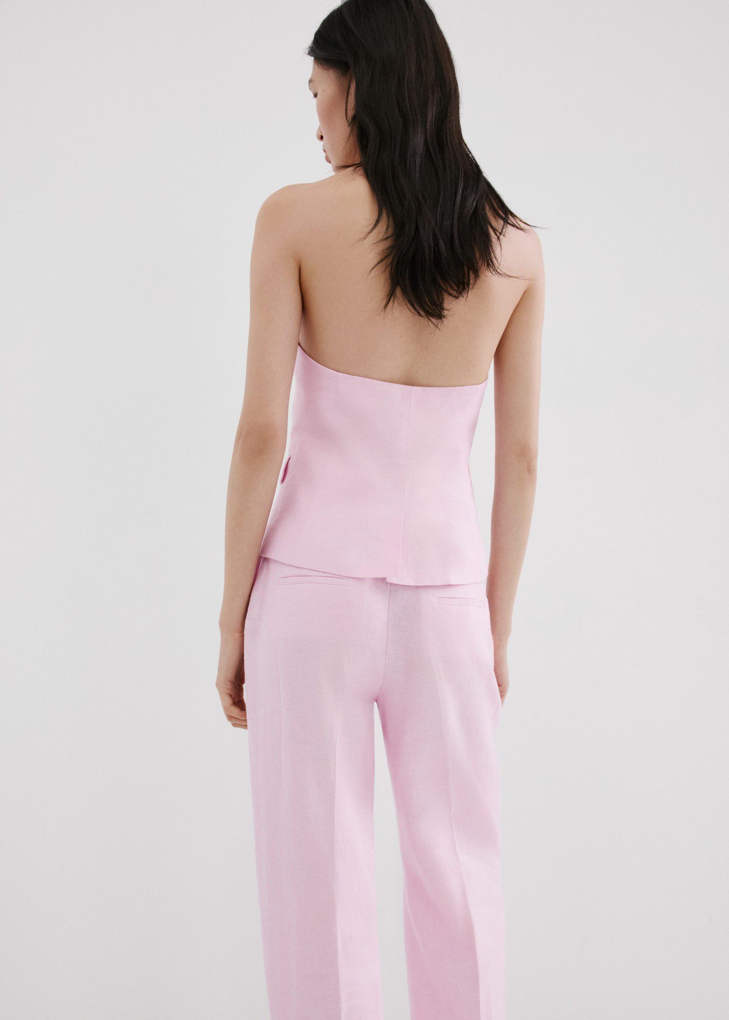 Linen suit waistcoat