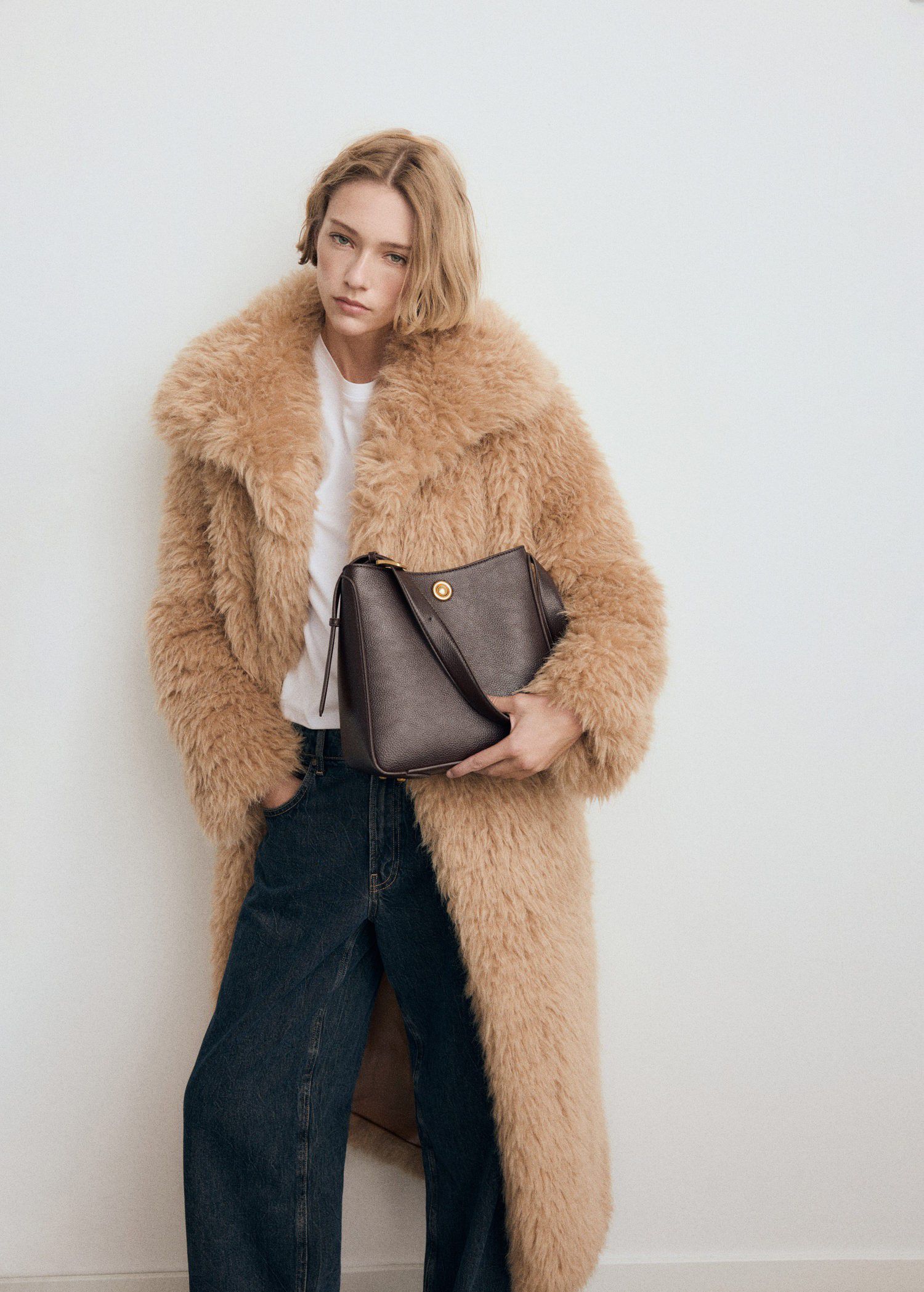 Medium bucket bag with metal detail