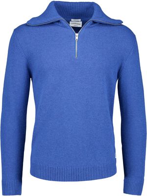Lambswool half zip knit
