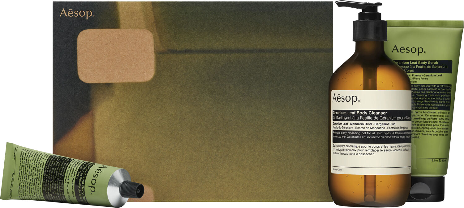 Geranium Body Trio s&aelig;t