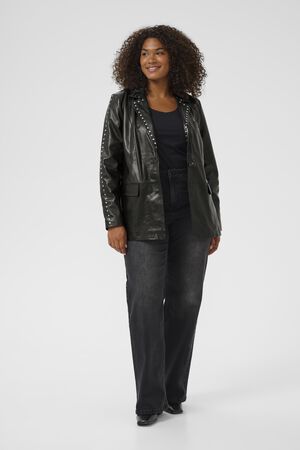 KCtera Leather Blazer