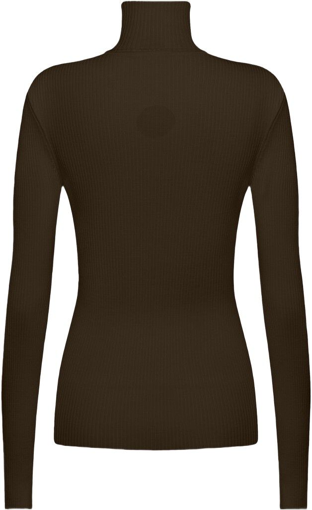 Merino Fine Rib Top Long Sleev