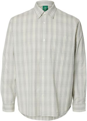 ANRASLUND SEERSUCKER MIX LS SHIRT