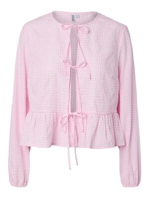 PCMARIE LS O-NECK TIE TOP WVN D2D