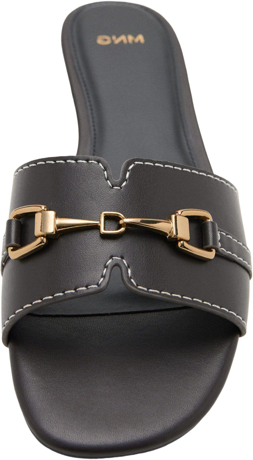 Metallic detail strap sandal