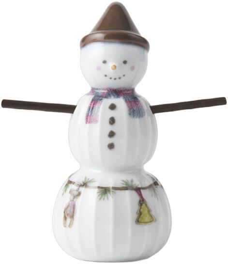 Hammersh&oslash;i Christmas Sn&ouml;pojke H9 vit m. deko