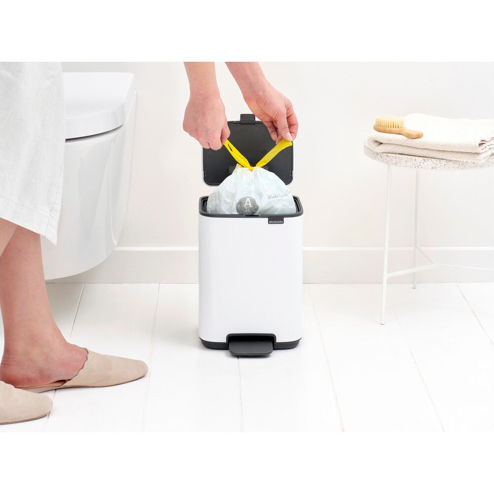 Bo pedalspand 4 ltr. - White