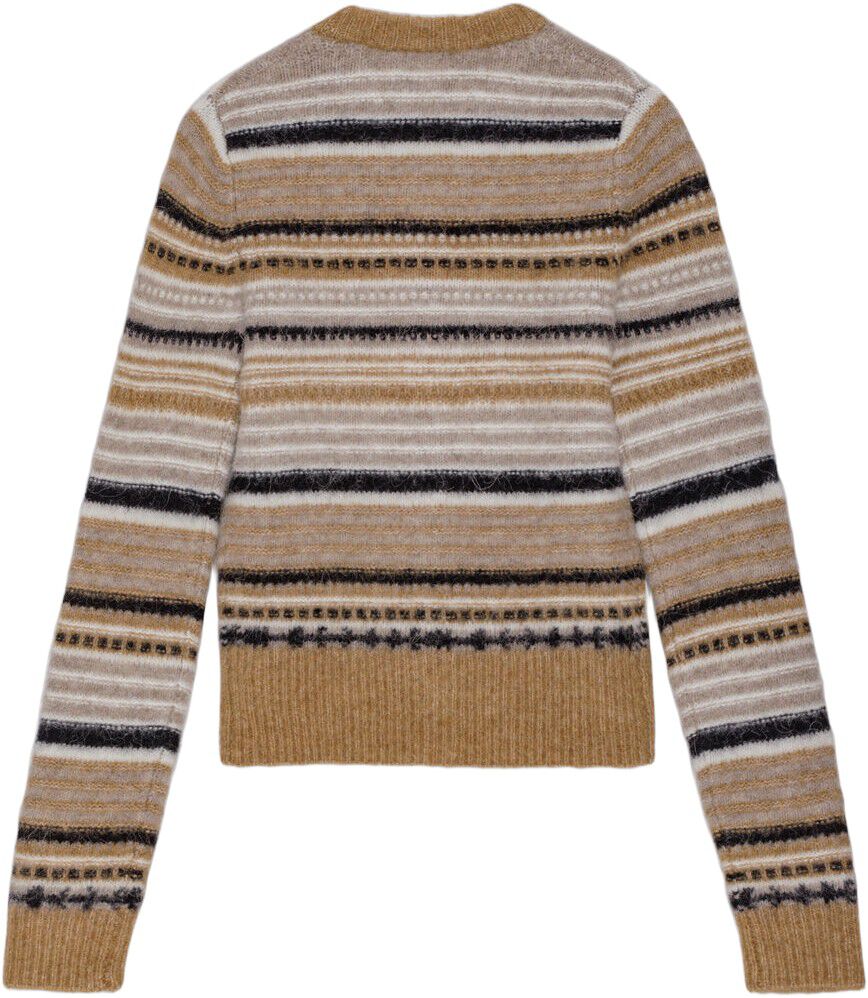 Soft Wool Stripe Cardigan