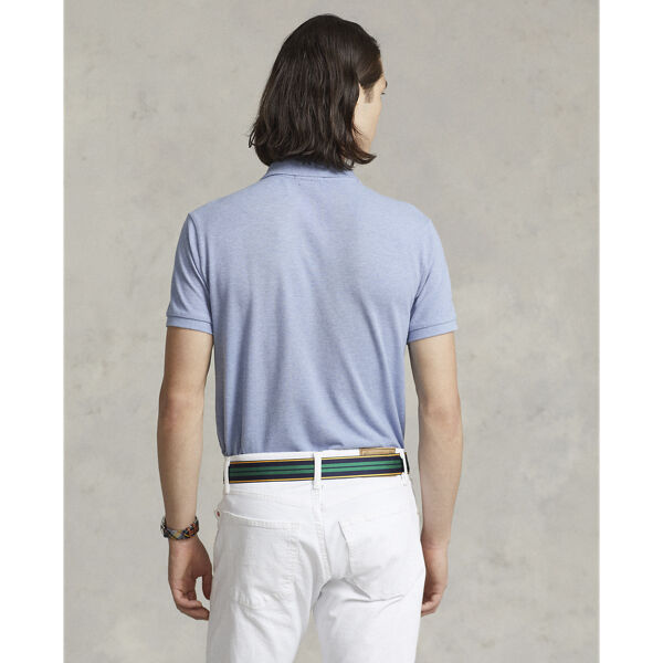 Custom Slim Fit Mesh Polo Shirt