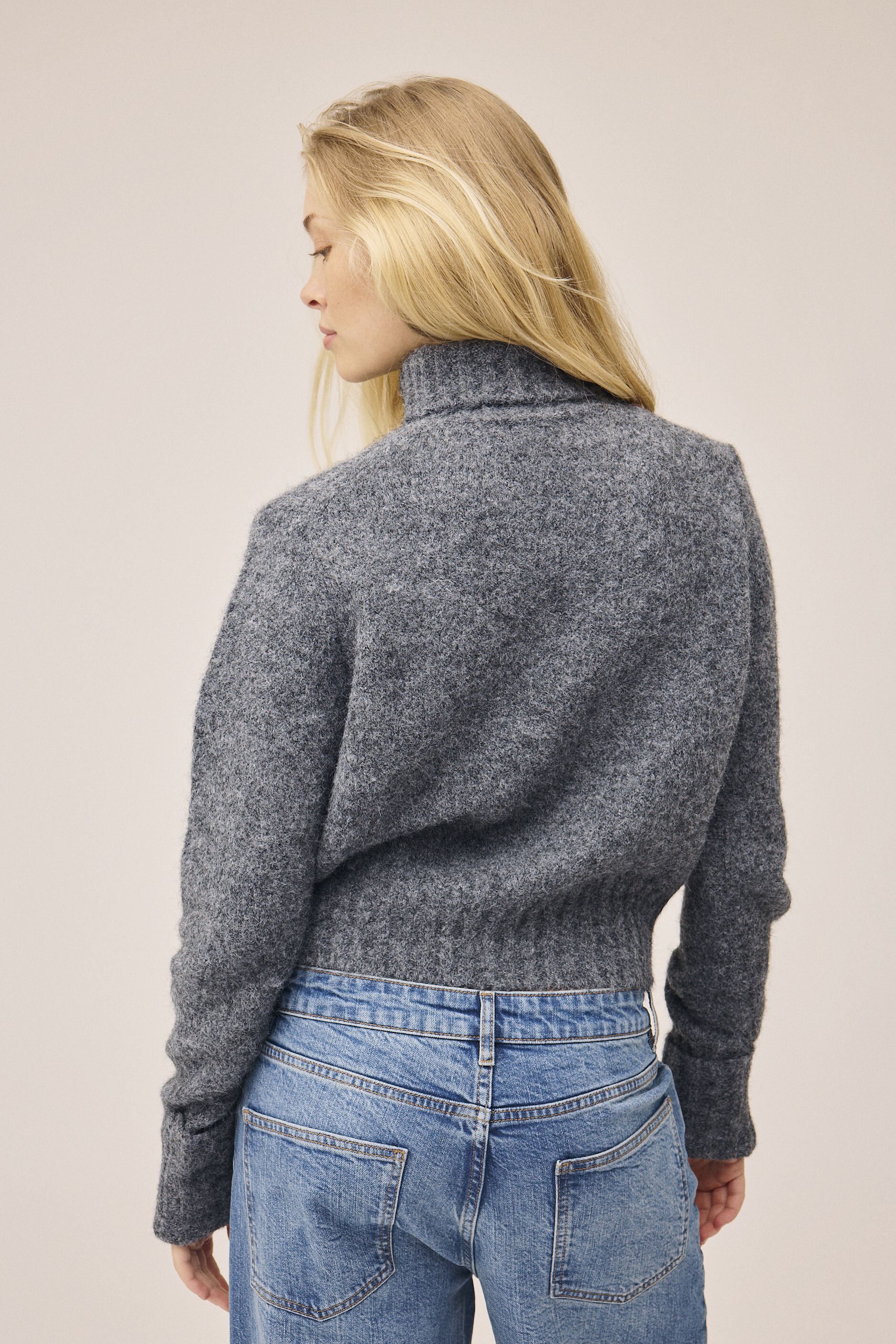 Iselin 1 Highneck sweater - GRS