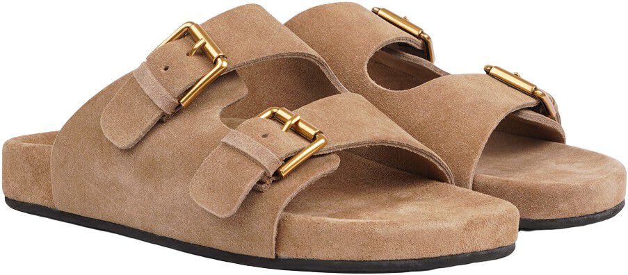 LAMIA - SOFT SUEDE SANDAL / RUBBER SOLE