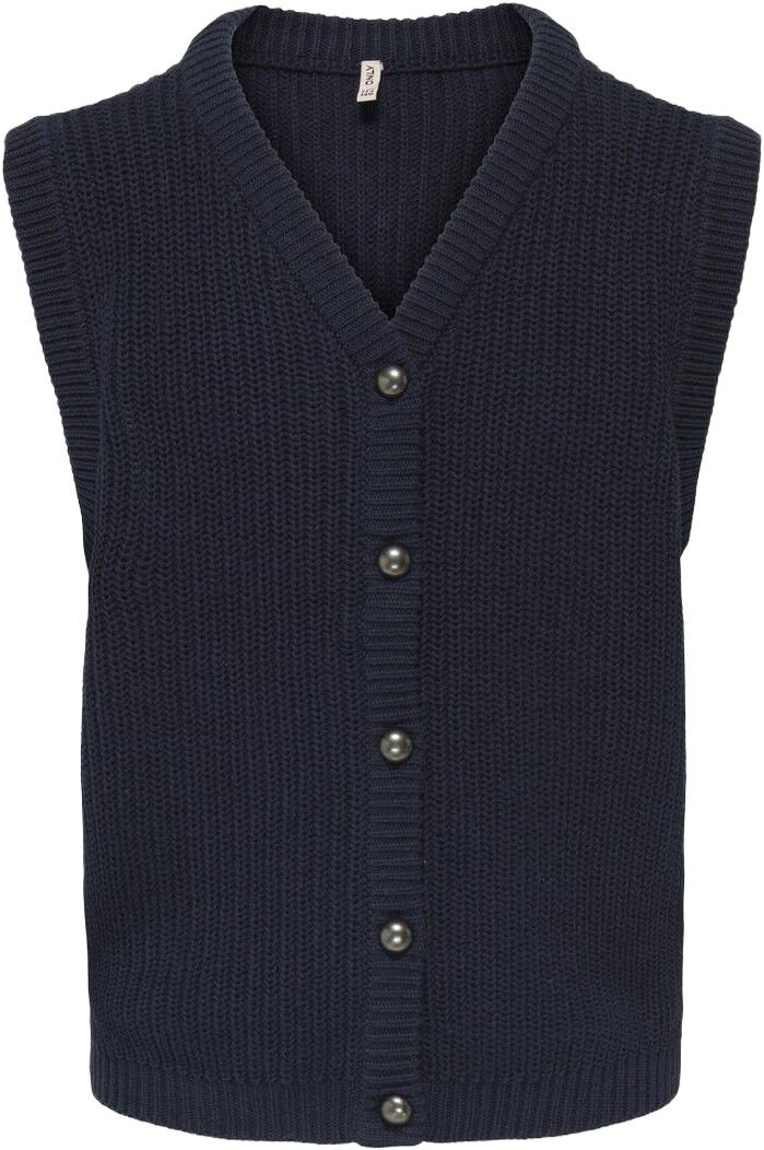 KOGJANNY LIFE S/L BUTTON VEST KNT