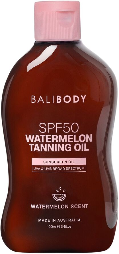 Watermelon Tanning Oil SPF 50 - Skyddande brun-utan-sol-olja