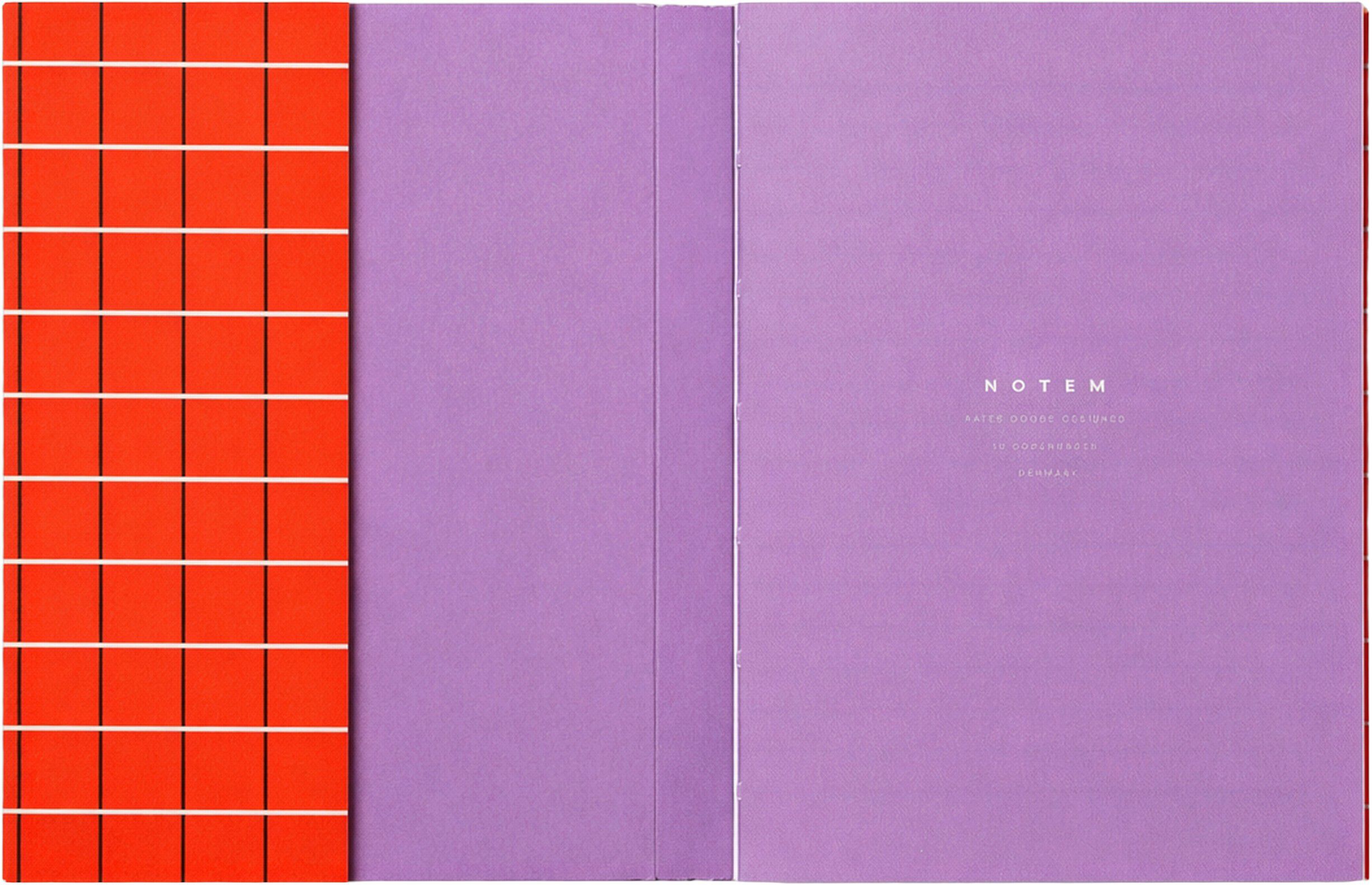 UMA Flat Lay Notebook - Small, Orange Check