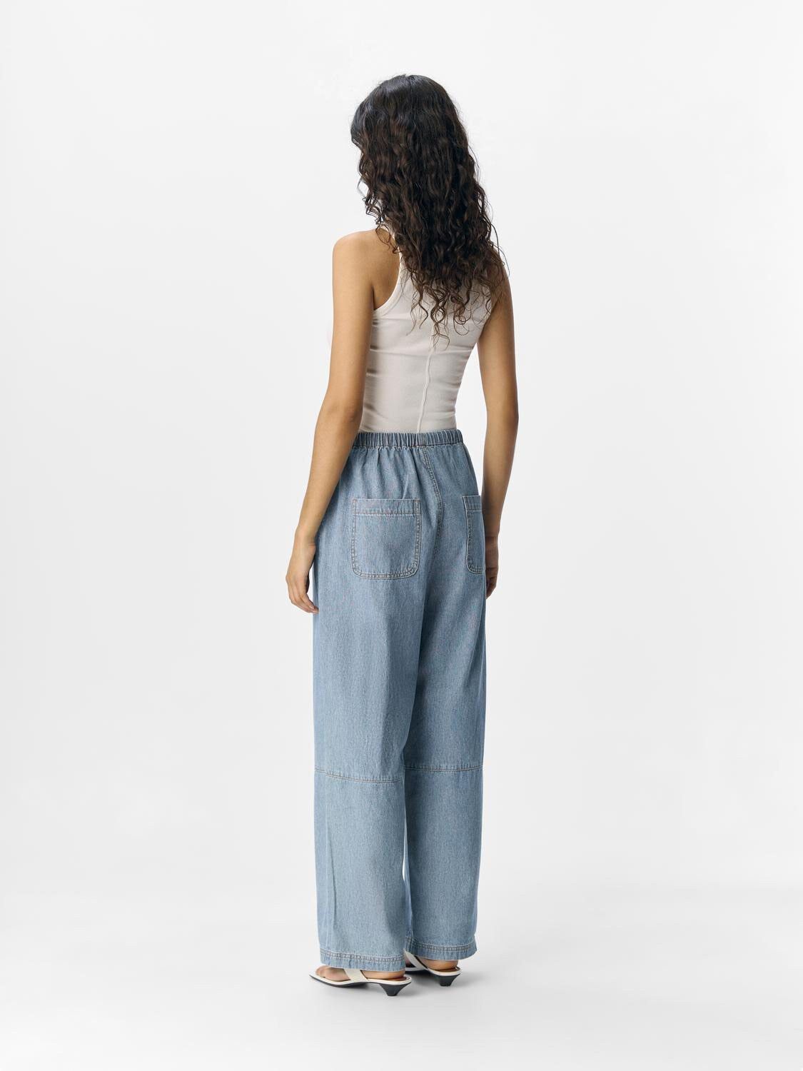 OBJRALY DENIM MW LO PANT 140