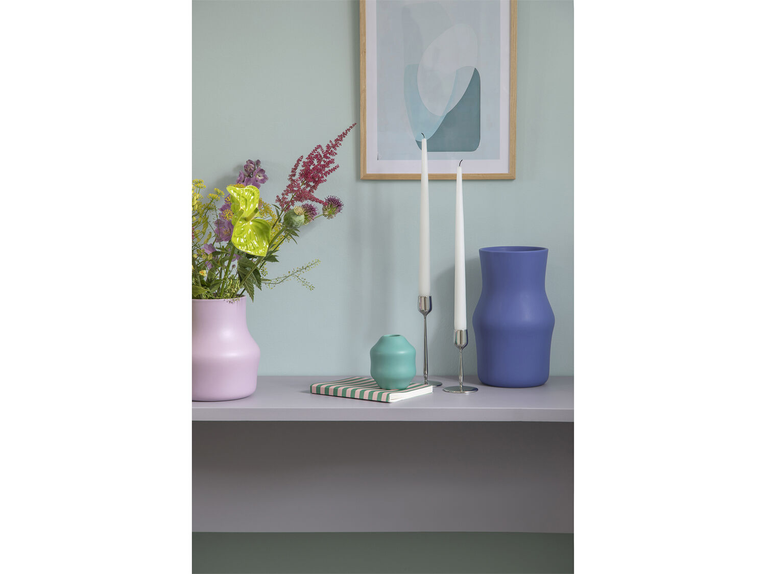 Vas Dorotea 17 x 28 cm Iris Blue Keramik