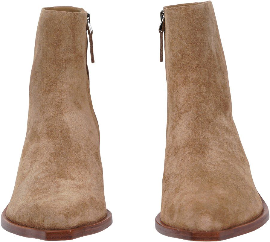 DULZURA - ANKLE SUEDE BOOTS WITH ZIPPER