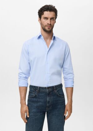 Slim-fit cotton shirt