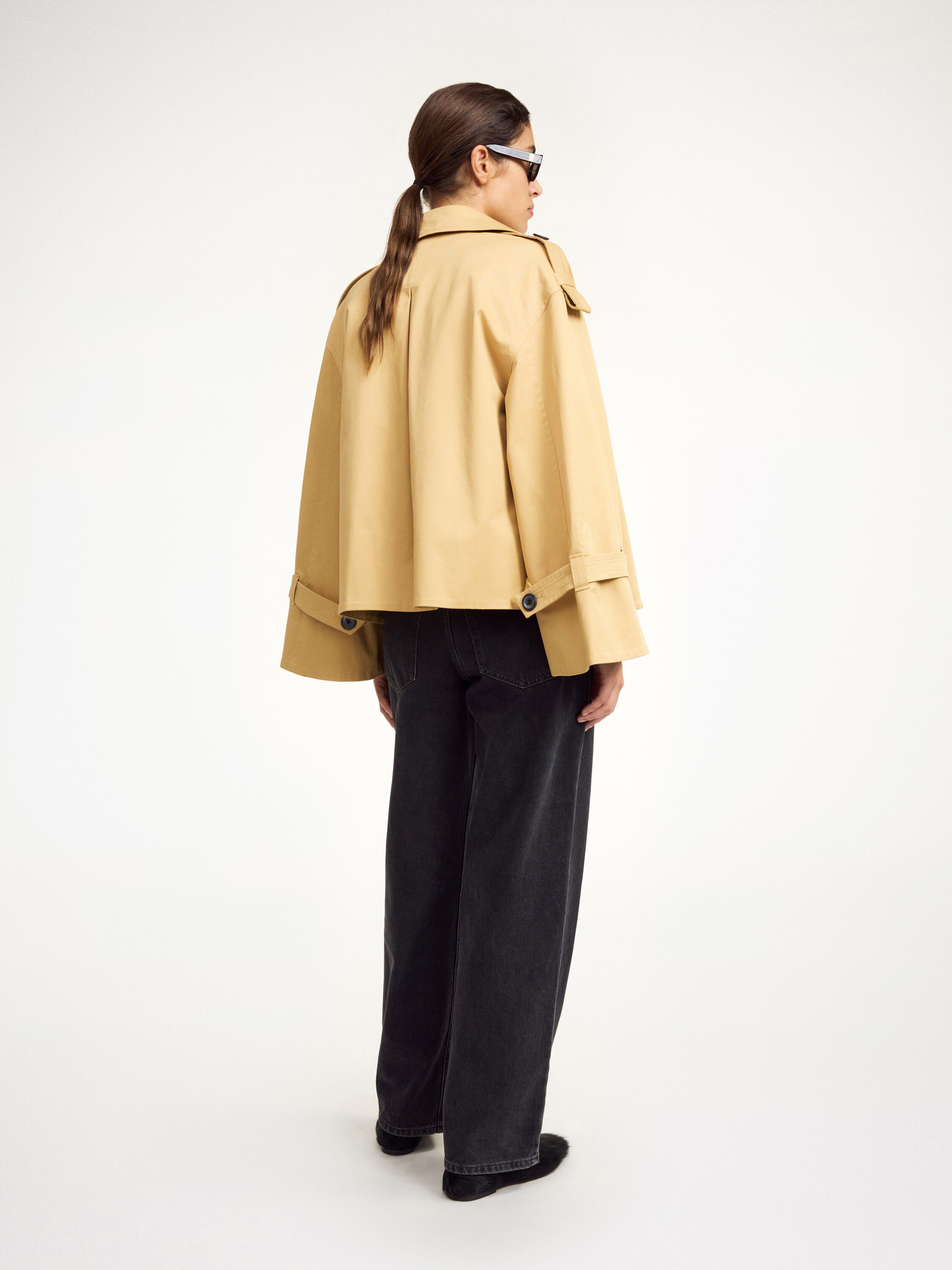 Alisandra kort trenchcoat