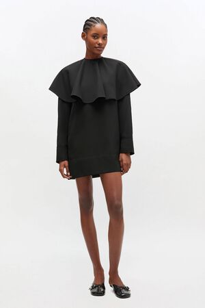 Light Twill Suiting Circle Collar M
