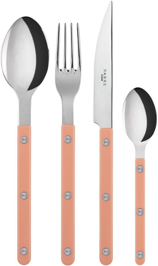 Bistrot Solid / 4 pieces cutlery set / Nude Pink
