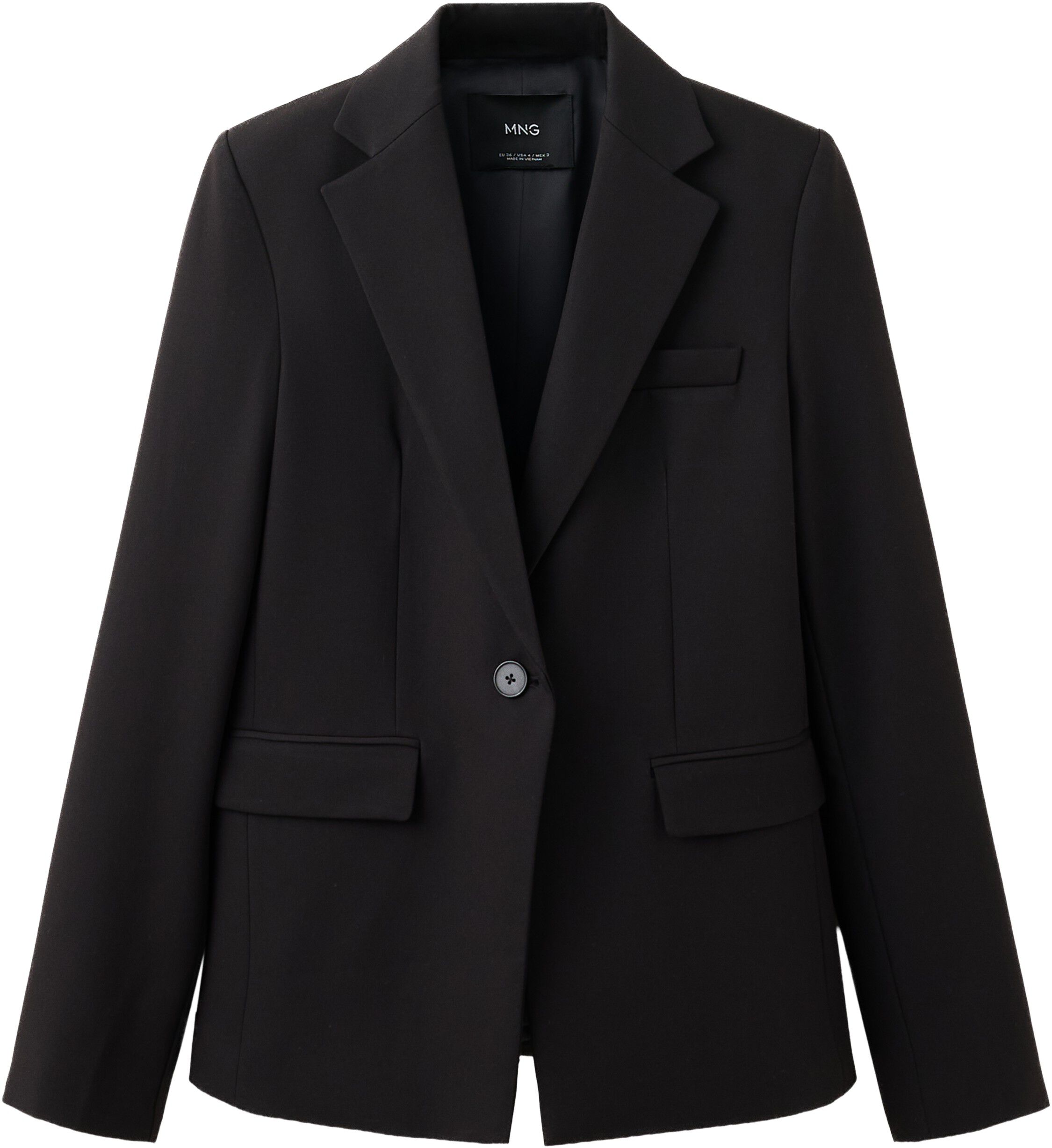 Fitted suit blazer