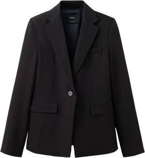 Fitted suit blazer