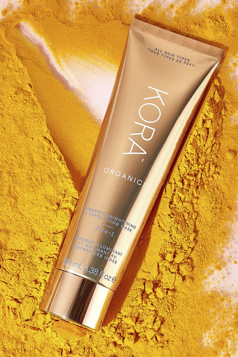 Turmeric Brightening & Exfoliating Mask, 2-in-1