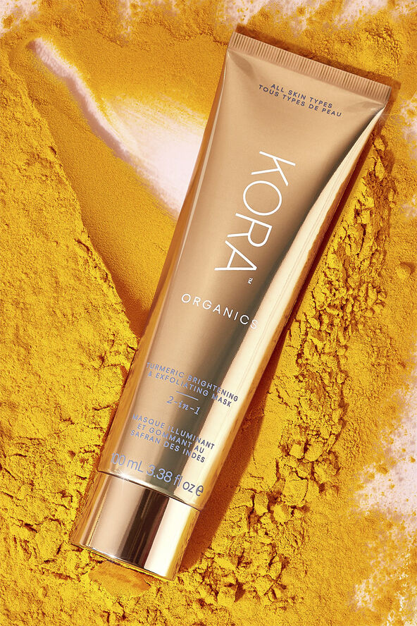 Turmeric Brightening & Exfoliating Mask, 2-in-1