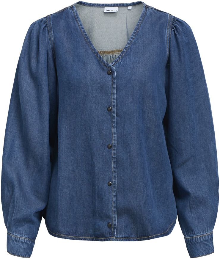 OBJFRAME RE L/S V-NECK TOP DIV