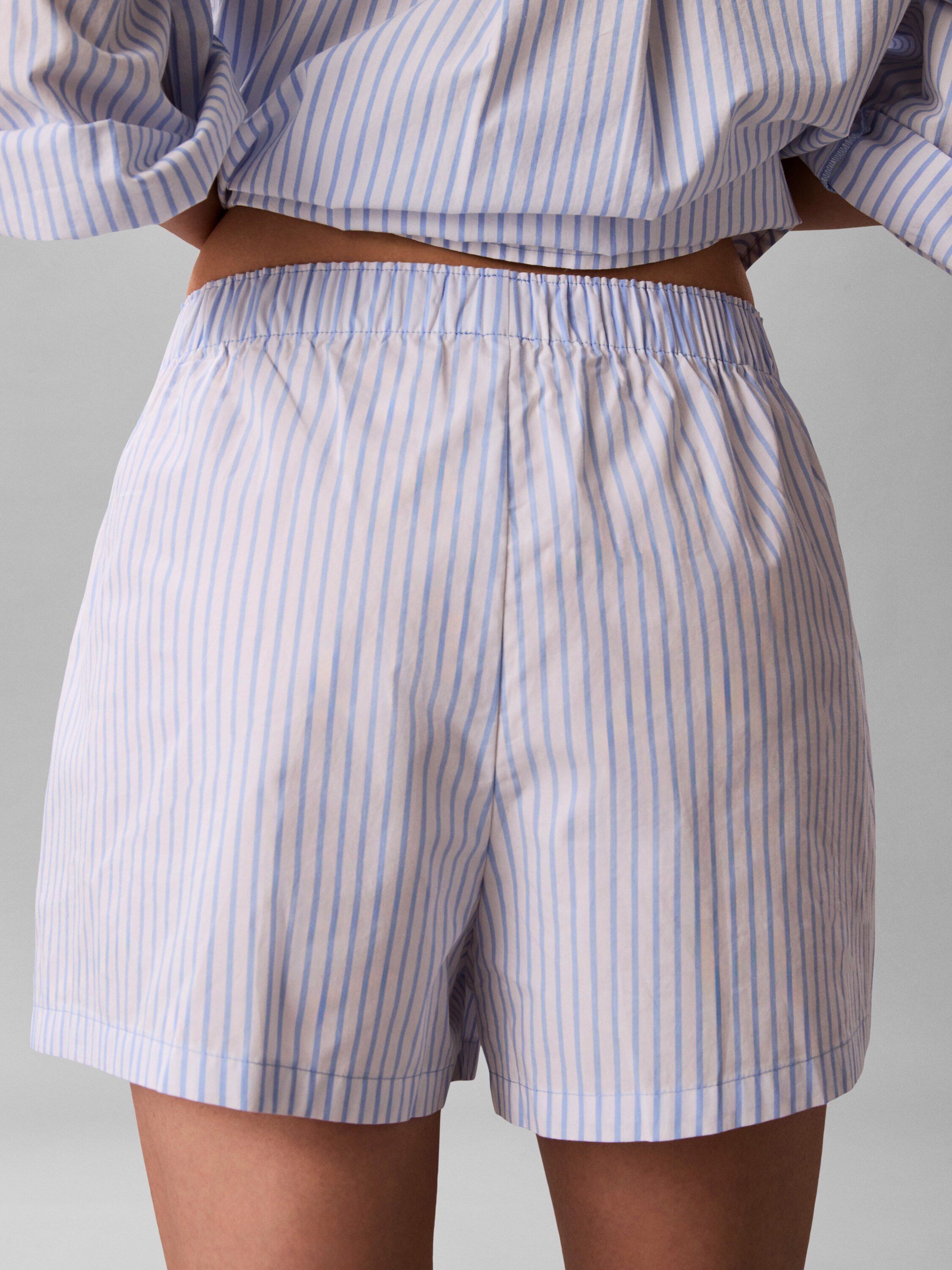 Logo Patch Poplin Shorts