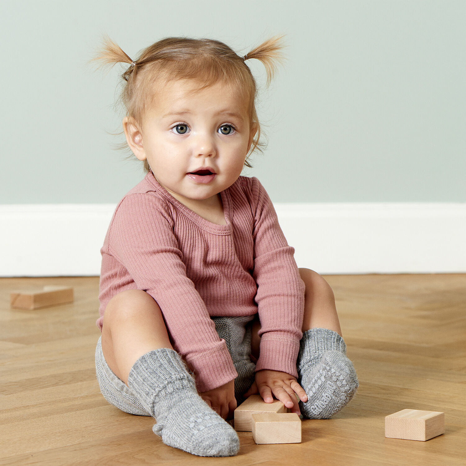 Skridsikre Str&oslash;mper Alpaca Uld