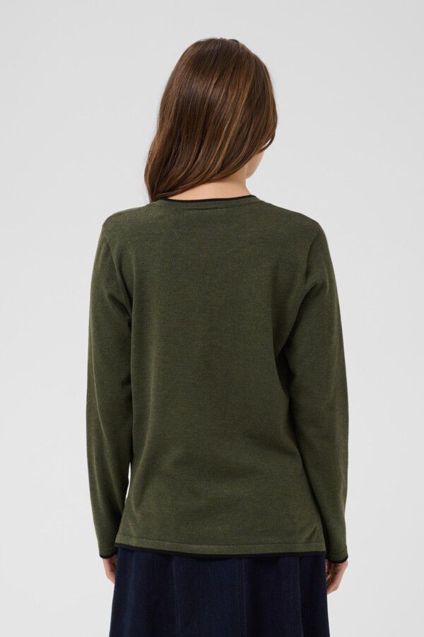 MilaSZ LS Contrast Pullover