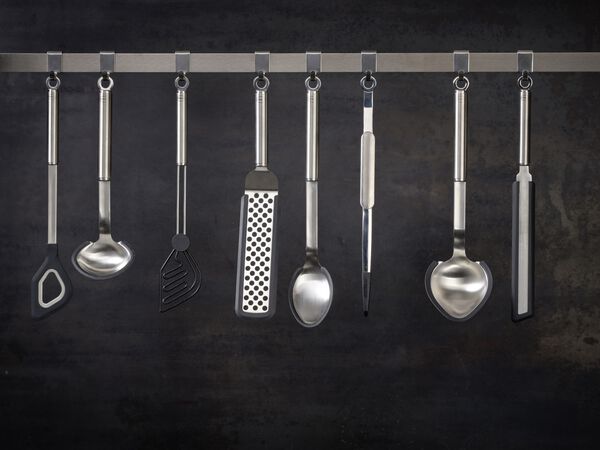 Palett med hål, vinklad 26 cm Stål/Silikon