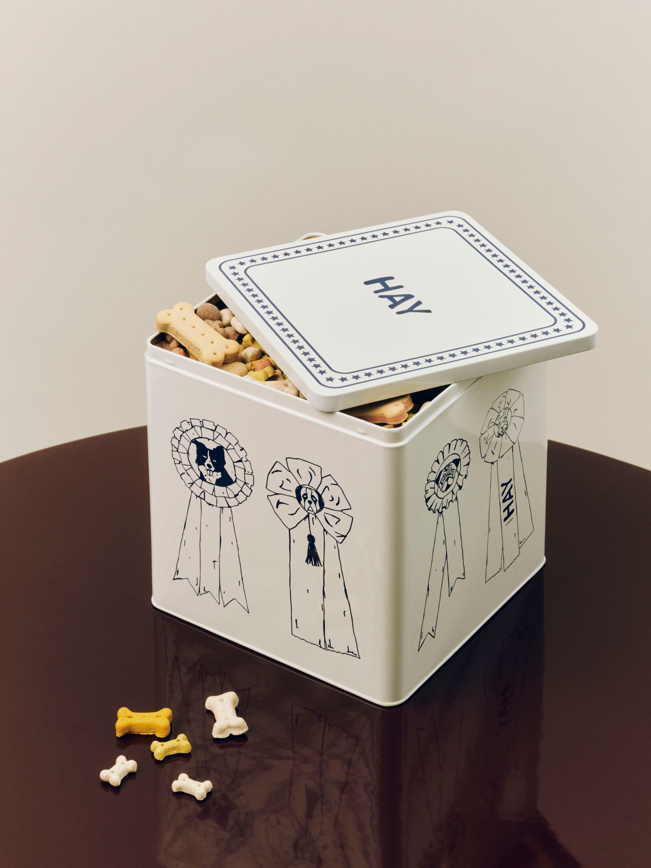 HAY Dogs Food Storage Tin-Large-Blu