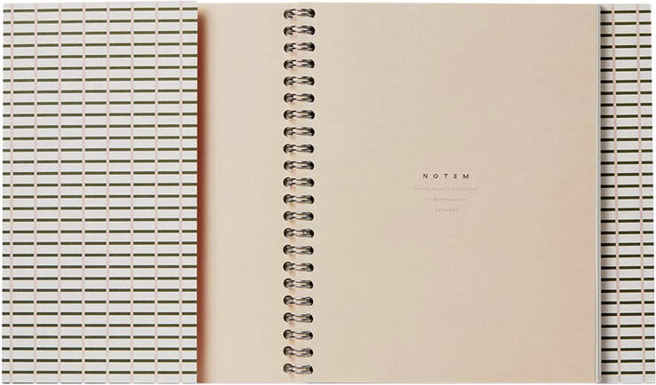 NELA Wirebound Spiral Notebook - Medium, grøn