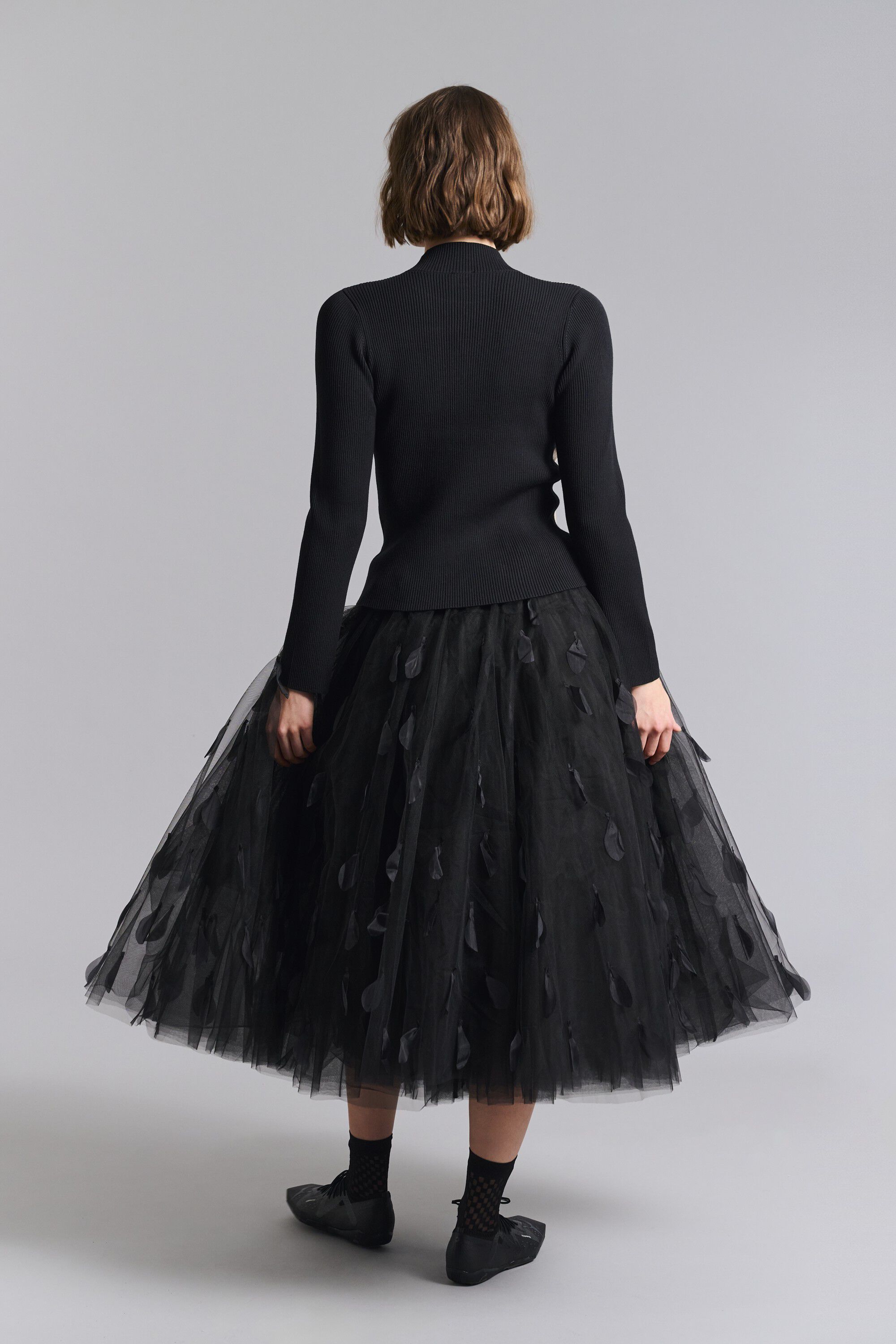 Saku bluse med slids