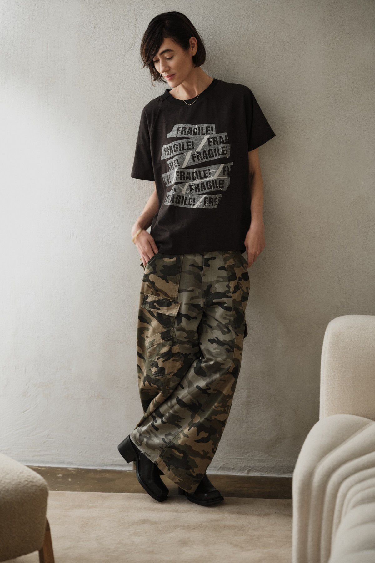 Fragile boxy t-shirt - Ary