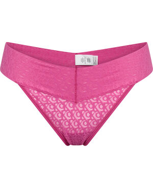 CK Monogram Lace Low Rise Thong