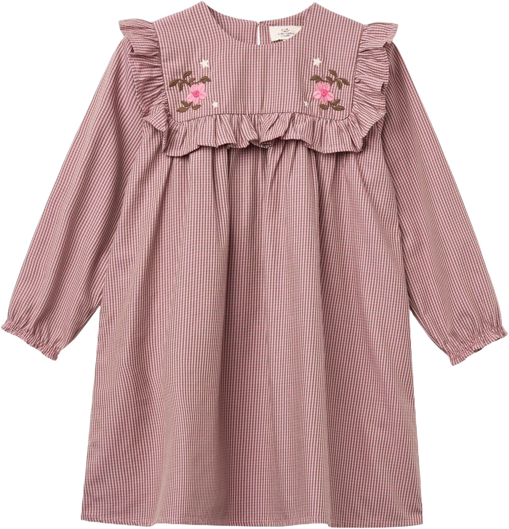 Long-sleeved Dress with all-over embroidery